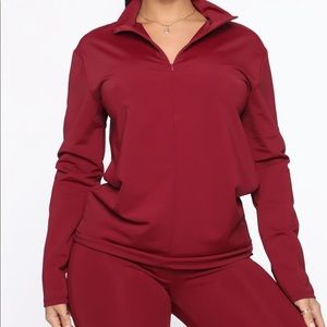 COPY - Fashion Nova “The West” Lounge Set in Burgundy